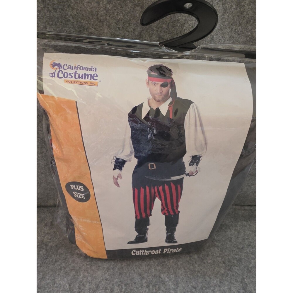 CUTTHROAT PIRATE BUCCANEER HALLOWEEN COSPLAY COSTUME! (Men’s Adult XL)